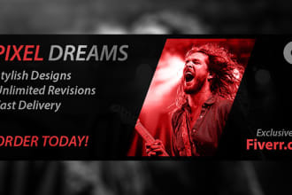 design a stunning youtube cover art banner