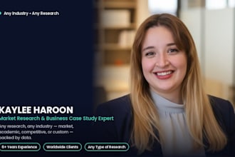 conduct professional market research and competitor analysis