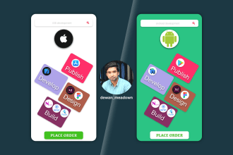 develop,publish mobile app in react native, expo, flutter