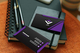 design classy business card and letter head