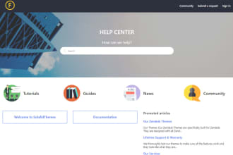 design your zendesk guide help center