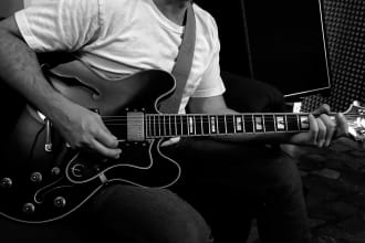 record electric or acoustic guitar on your song