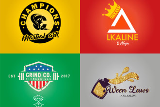 do professional modern logo with copyrights