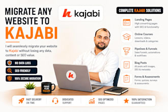 migrate your current website to kajabi