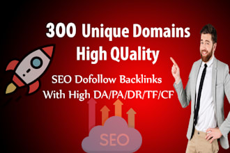 300 unique referring domains blog comment backlinks high da