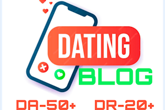 do guest post in da 50 dating blogs