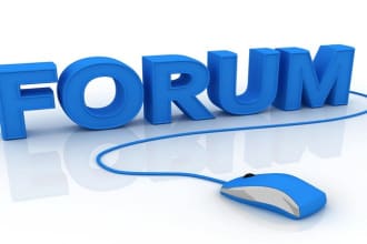 do 50 high quality  forum posting, no backlinks