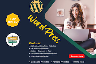 be your wordpress developer to design and develop your website
