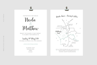 design wedding invitations with maps