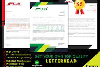 create an attractive and top quality letter head design