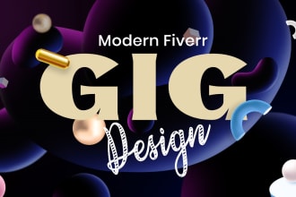 design modern fiverr gig image thumbnail