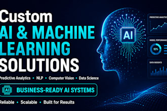build ai, machine learning, data science and predictive analytics solutions