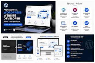 develop wordpress  blog or any website in wordpress