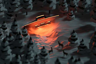 create a low poly 3d model  for you
