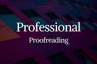 professionally proofread and edit your german text