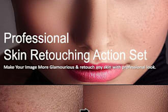 do professional skin retouching