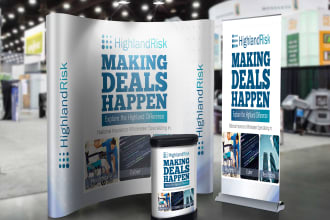 design roll up, retractable banner, billboard, signage, backdrop