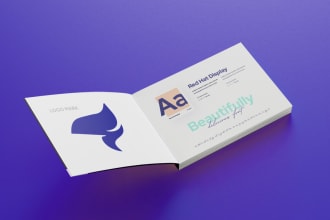 do modern minimalist logo or corporate identity and brand style guides