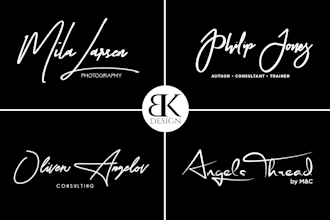 create amazing signature logo