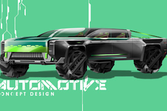 draw car concept as you ideas