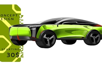 draw car concept as you ideas