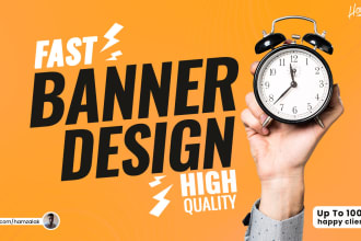 design a website banner, cover, header or slider