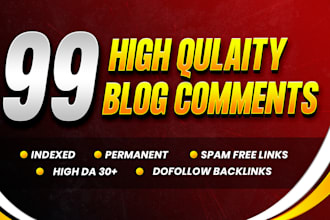 do 99 manual blog comments high authority links