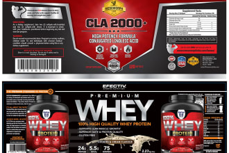 do supplement label design, product packaging design, mylar bag, or box design