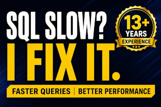 fix slow sql queries, optimize performance and tuning