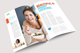 create nice magazine, ebook, PDF for you with adobe indesign