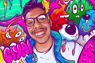 make amazing and playful doodle photos