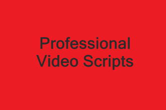 write a catchy script for your promotional video