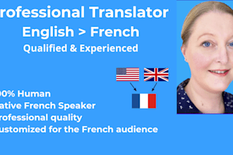 professionally translate english to french