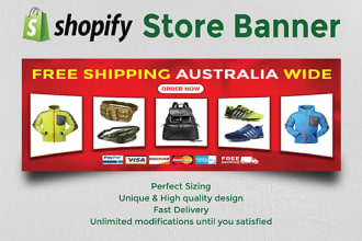 design unique shopify banner for your store