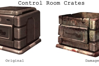 create detailed 3d game assets and props for your game