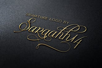 design luxury artistic signature and handwritten logo