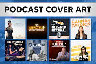 design a professional podcast cover art