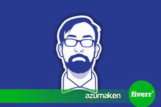 make flat line face silhouette based on your photo