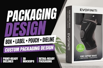 design professional product packaging, boxes, labels and pouches