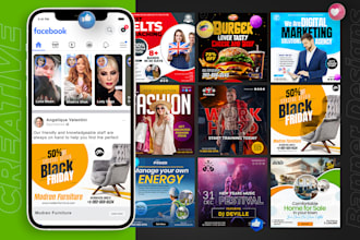 do creative web banner design and shopify banner design or social media posts