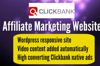 create clickbank affiliate website for passive profits