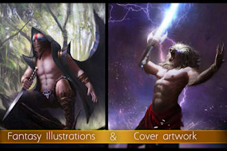 create a high quality fantasy or scifi illustration