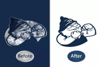 create vector trace or convert image,logo to vector file