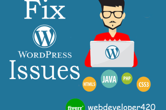 fix wordpress issues,fix wordpress errors,problems