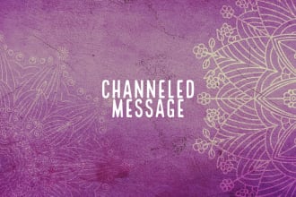 get a channelled message from the other side