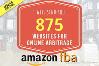 send you 875 websites for oa sourcing