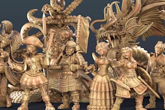 create 3d printable miniatures for your game or campaign