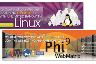 design a 2D or 3D banner for website, promotion and advertising purposes
