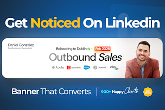 design linkedin banner, cover, header