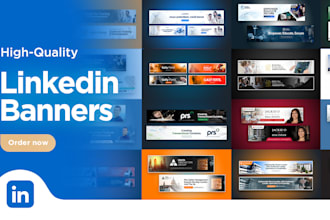 design linkedin banner, cover, header